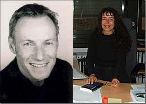 Professor Stephan Elspa� (links) und Professorin Sabine Schwarze